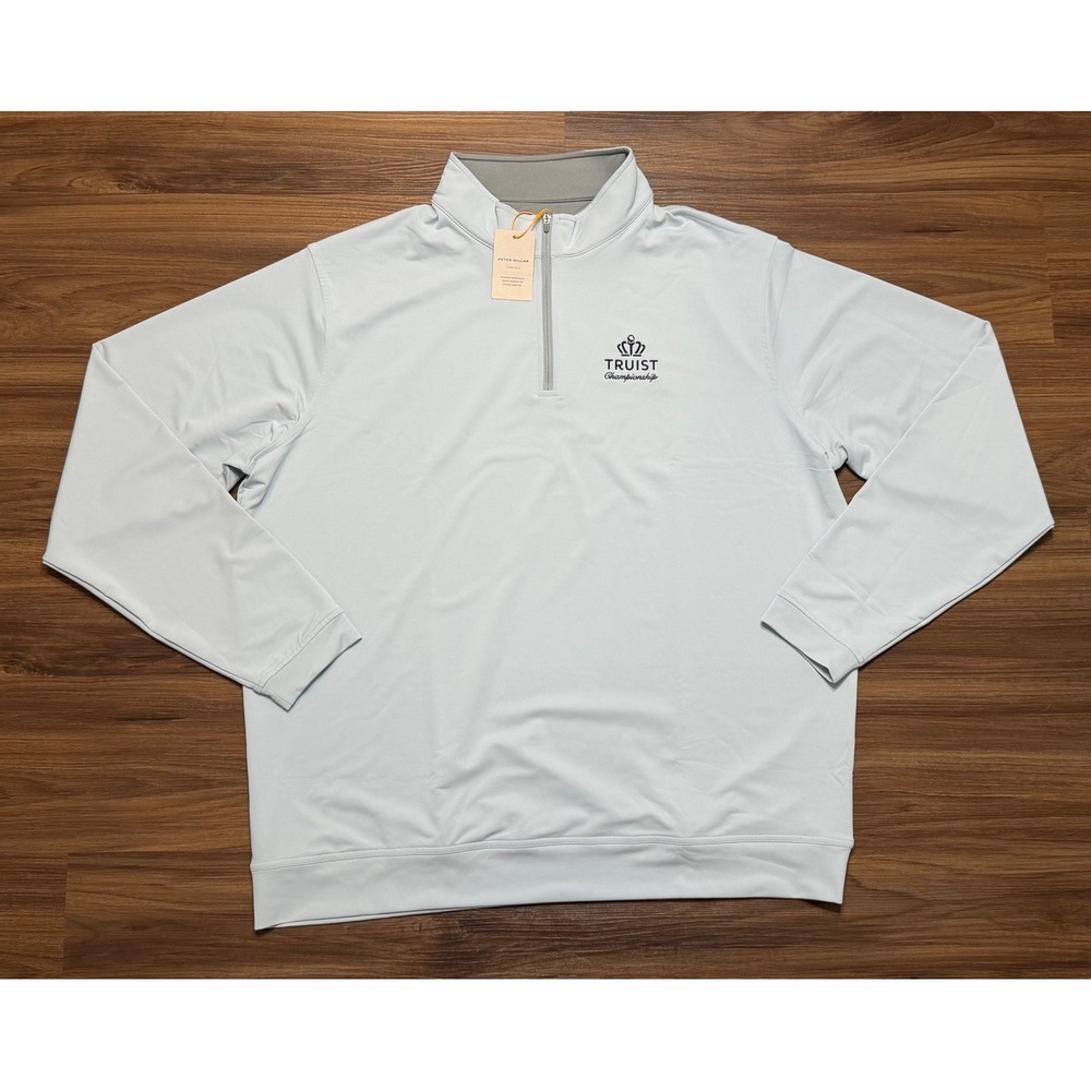 Peter Millar Truist Golf Championship Perth Performance 1/4 Zip Pullover Sz 2XL